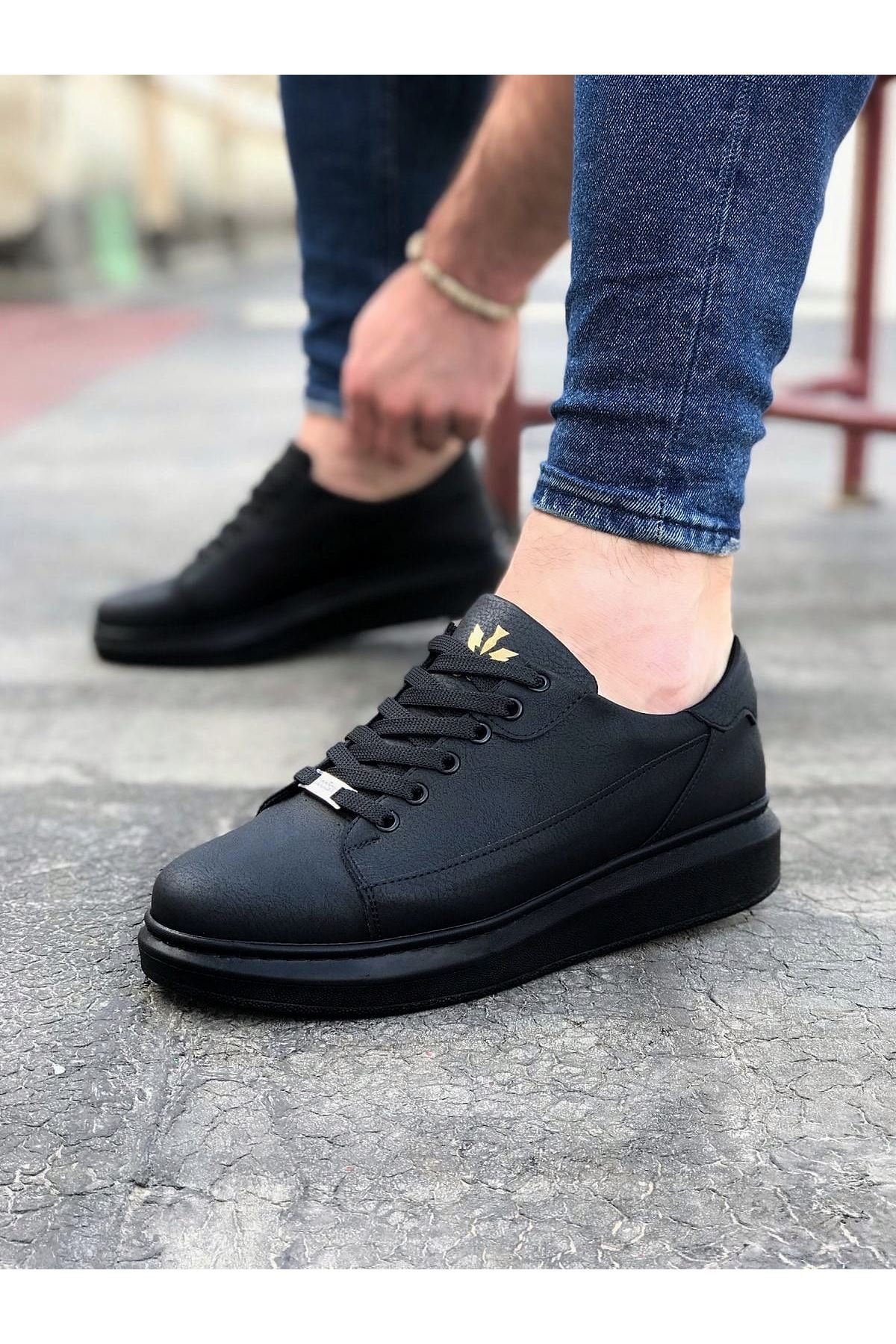 0000902-wagoon-wg028-komur-bagcikli-kalin-taban-casual-erkek-ayakkabi.jpeg Kömür Bağcıklı Kalın Taban Casual Erkek Ayakkabı - Görsel 1