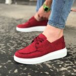 Bordo Erkek Günlük Ayakkabı