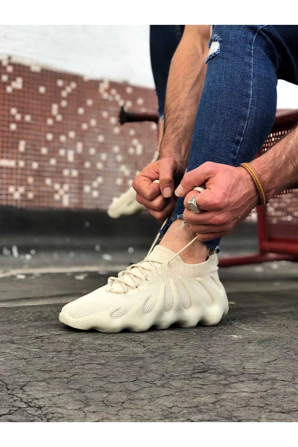 0001797-wagoon-wg300-bej-triko-sargi-taban-casual-erkek-ayakkabi.jpeg Bej Triko Sargı Taban Casual Erkek Ayakkabı - Görsel 1