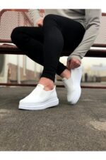 Beyaz Düz Casual Erkek Ayakkabı - Görsel 3