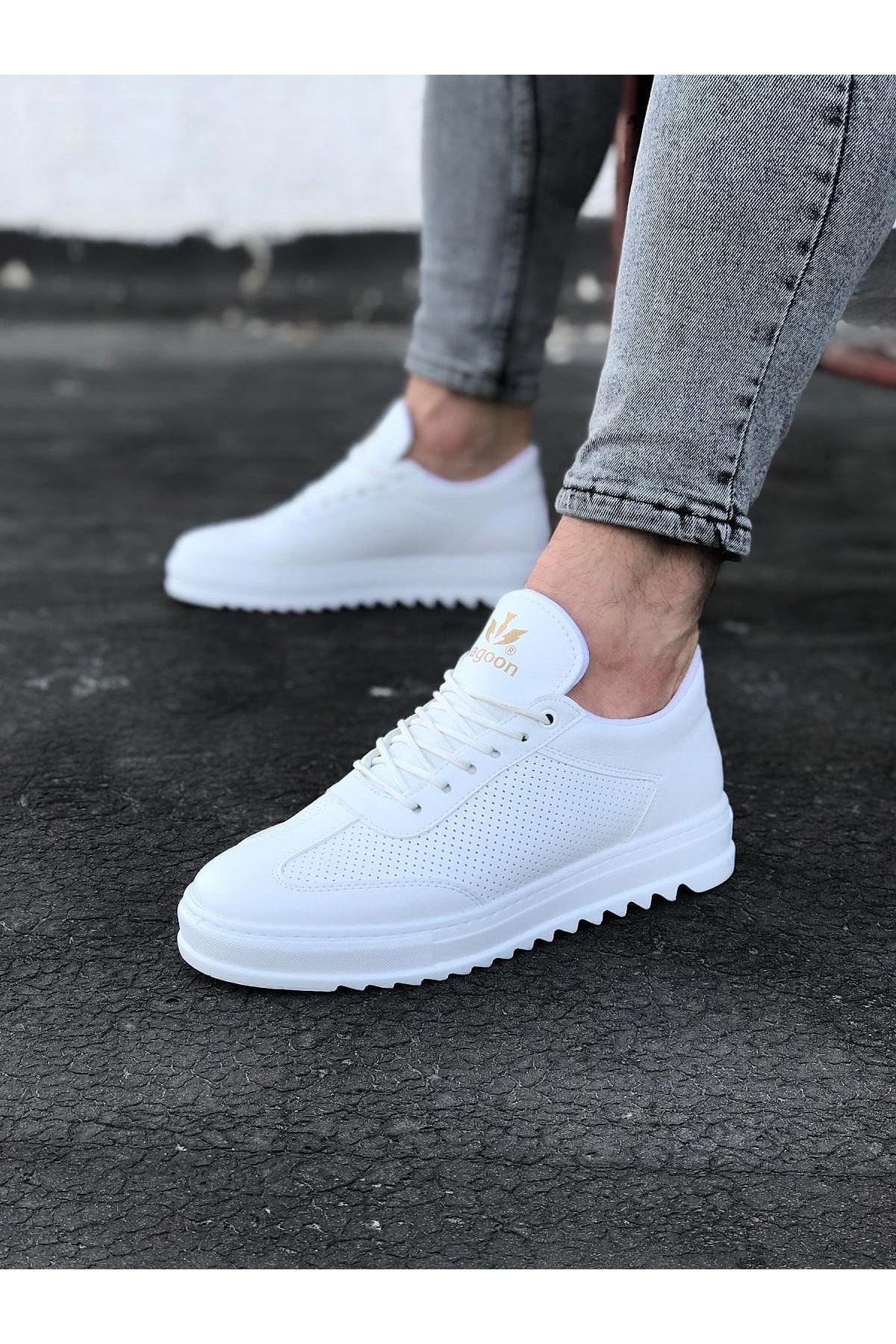 0002324-wagoon-wg022-beyaz-erkek-casual-ayakkabi.jpeg Beyaz Erkek Casual Ayakkabı - Görsel 1