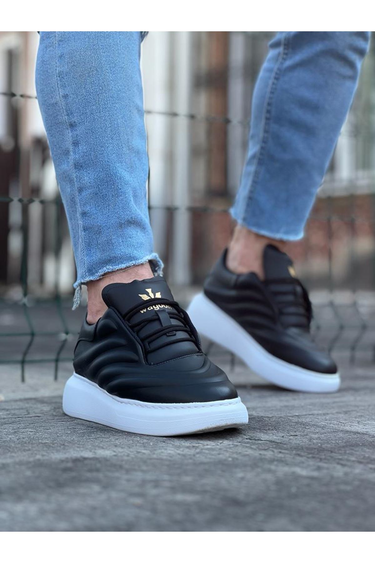 0002440-wagoon-wg094-siyah-cilt-erkek-casual-ayakkabi.jpeg Siyah Cilt Erkek Casual Ayakkabı - Görsel 1