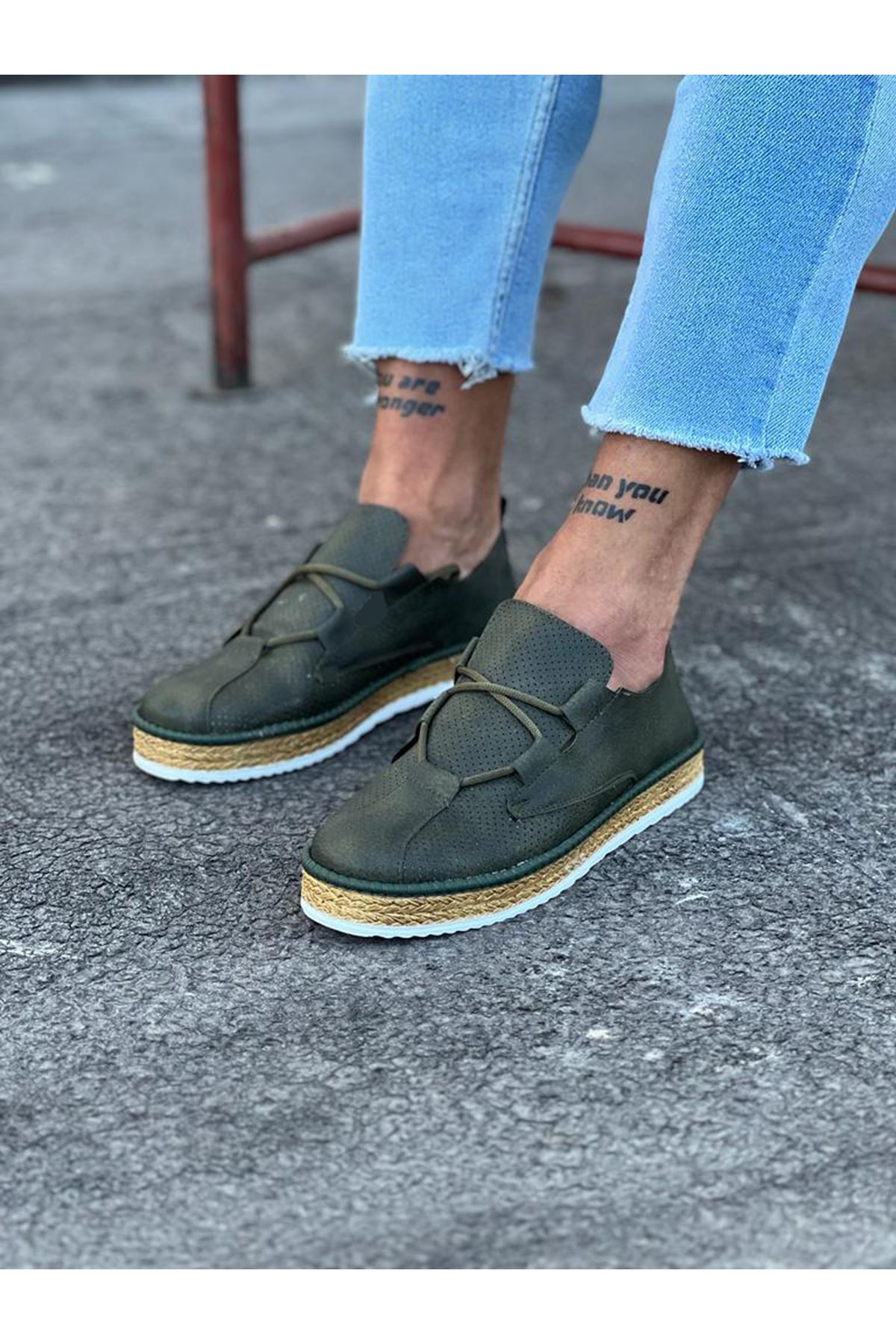 0002514-wagoon-wg015-haki-erkek-casual-ayakkabi.jpeg Haki Erkek Casual Ayakkabı - Görsel 1