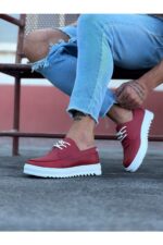 Kırmızı Erkek Saraclı Casual Ayakkabı - Görsel 2