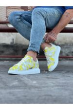 Sarı  Boyalı Erkek Casual Ayakkabı - Görsel 2