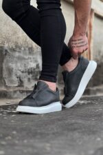Gri Cilt Erkek Casual Ayakkabı - Görsel 3
