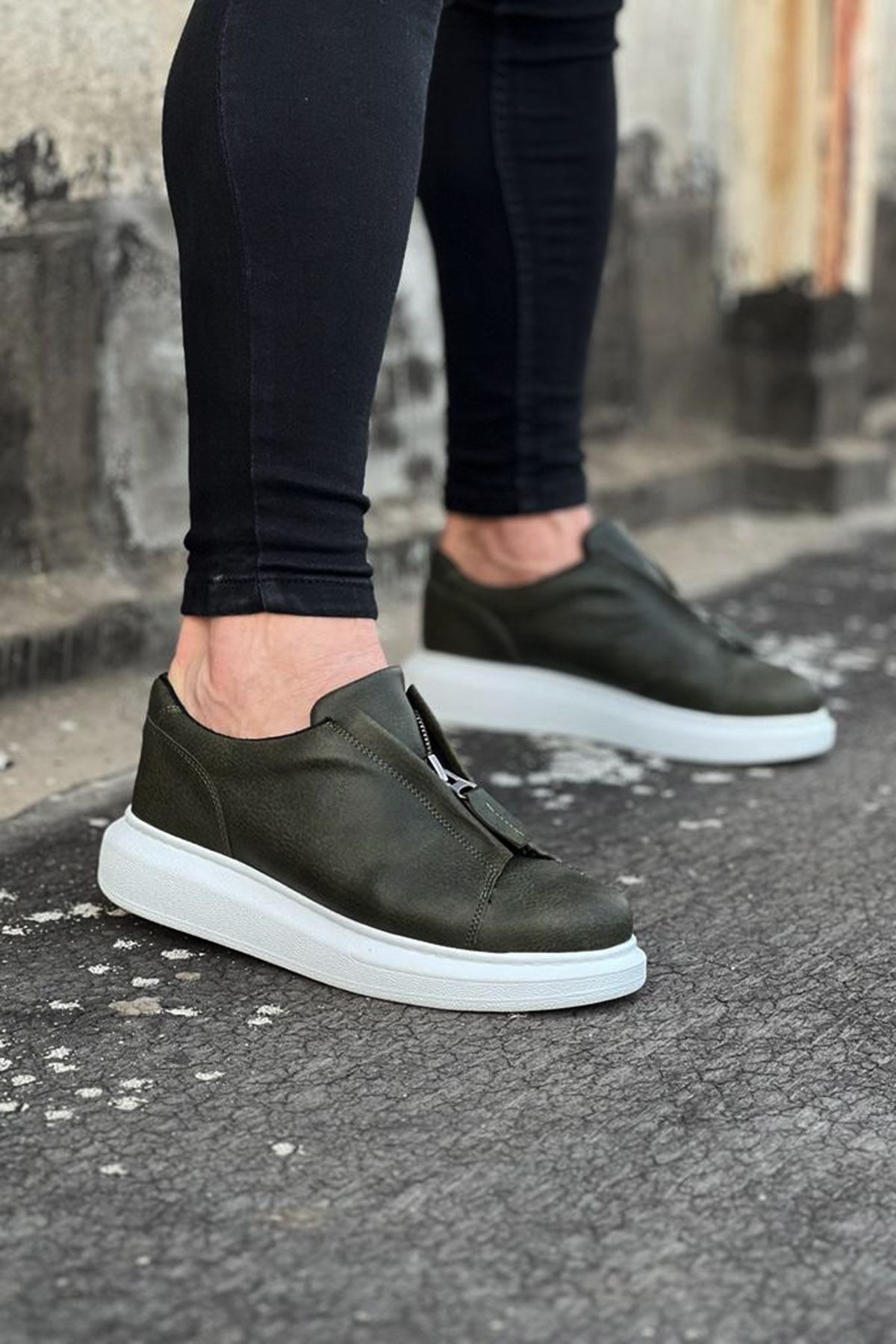 0002782-wagoon-wg010-haki-erkek-casual-ayakkabi.jpeg Haki Erkek Casual Ayakkabı - Görsel 1