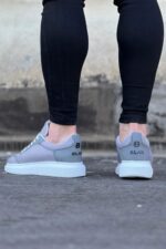 Gri Triko Erkek Casual Ayakkabı - Görsel 3