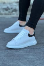 Beyaz Siyah Erkek Casual Ayakkabı - Görsel 3