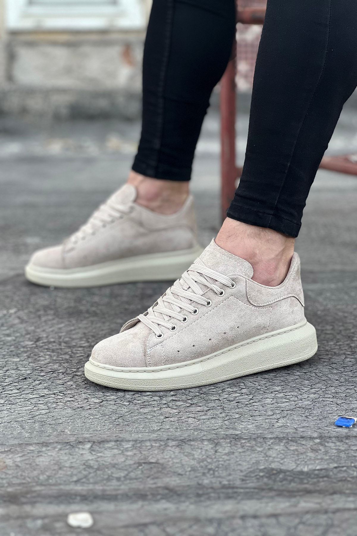 0003032-wagoon-wg096-bej-suet-gunluk-erkek-casual-ayakkabi.jpeg Bej Süet Günlük Erkek Casual Ayakkabı - Görsel 1