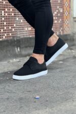 Siyah Triko Erkek Casual Ayakkabı - Görsel 3