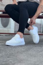 Beyaz Triko Erkek Casual Ayakkabı - Görsel 3