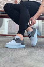 Gri Triko Erkek Casual Ayakkabı - Görsel 2