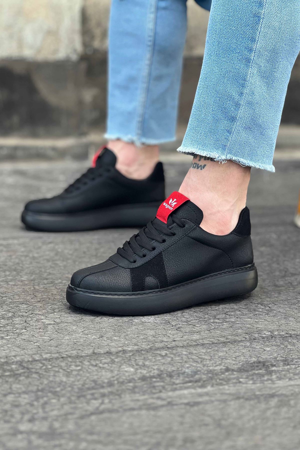 0003276-wagoon-wg040-komur-erkek-casual-ayakkabi.jpeg Kömür Erkek Casual Ayakkabı - Görsel 1