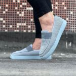 Gri Triko Babet Erkek Casual Ayakkabı