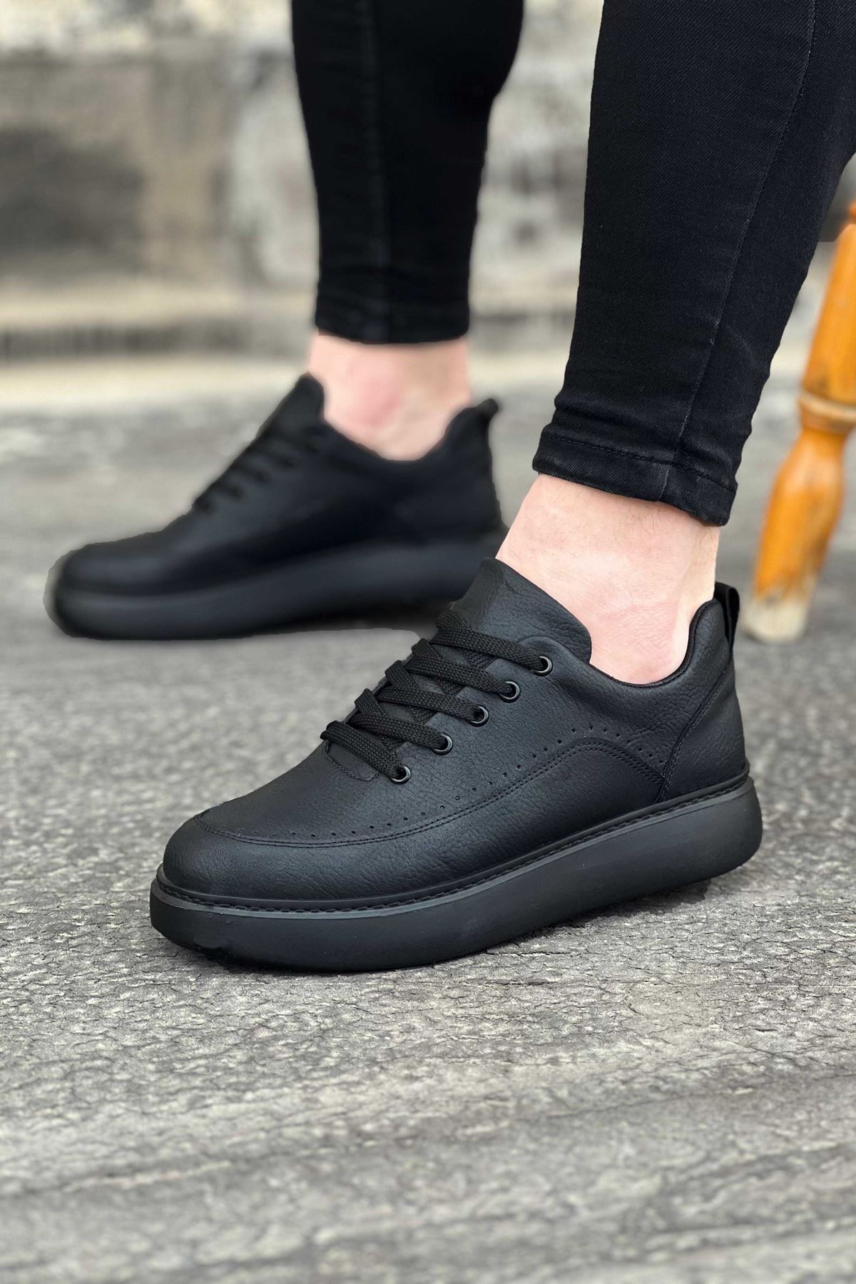 0003480-wagoon-wg162-komur-ortopedik-taban-erkek-casual-ayakkabi.jpeg Kömür Ortopedik Taban Erkek Casual Ayakkabı - Görsel 1
