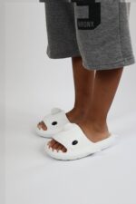 Köpekbalığı Beyaz Unisex Tam Ortopedik Terlik Shark Slides Cuk - Görsel 3