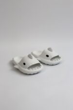 Köpekbalığı Beyaz Unisex Tam Ortopedik Terlik Shark Slides Cuk - Görsel 5