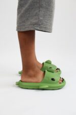 Köpekbalığı Haki Unisex Tam Ortopedik Terlik Shark Slides - Görsel 5