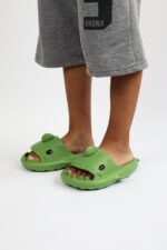 Köpekbalığı Haki Unisex Tam Ortopedik Terlik Shark Slides - Görsel 4