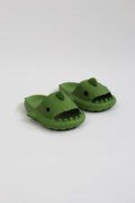 Köpekbalığı Haki Unisex Tam Ortopedik Terlik Shark Slides - Görsel 3