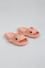 Köpekbalığı Pembe Unisex Tam Ortopedik Terlik Shark Slides - Görsel 3