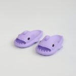 Köpekbalığı Mor Unisex Tam Ortopedik Terlik Shark Slides