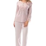 Ekru Penye Pijama Takımı