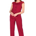 Bordo Penye Pijama Takımı