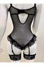 Afrodit Siyah Sexy Jartiyer Takım -1050 - Görsel 6