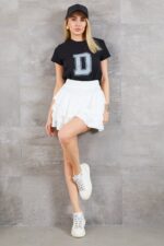 Kadın D Baskılı T-shirt - Görsel 2