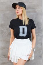 Kadın D Baskılı T-shirt - Görsel 4