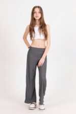 Kız Çuk Düğme Detaylı Pantolon - Görsel 5