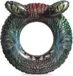 Gerçekçi Timsah ve Kaplan Desenli Can Simidi - 91 cm - Görsel 2
