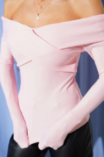 Madonna Çapraz Yaka Bluz Pembe - Görsel 4