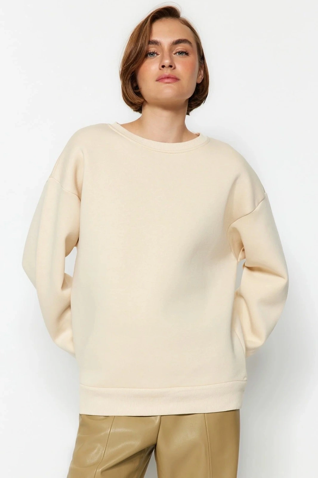 69303a3619c7b-84707872-sw1066sh1600.png 3 iplik şardonlu bisiklet yaka sweatshirt bej - Görsel 1