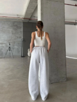 3 iplik şardonlu oversize eşofman gri - Görsel 3