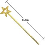Altın Renk Yıldız Peri Asası - Sihirli Değnek 34 cm - Görsel 2