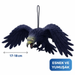 Asılabilir Lateks Kartal Dekor Süsü - Siyah 18 cm