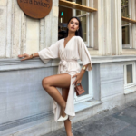 Ayrobin midi elbise