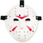 Beyaz Kırmızı Çizgili Hokey Jason / Hannibal Maskesi - Görsel 2