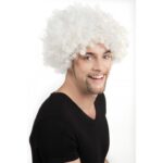 Beyaz Kıvırcık Afro Bonus Peruk - 120 Gr - Görsel 2