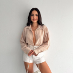 Çizgili oversize gömlek