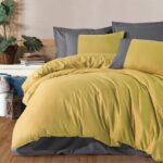 Pure V7 Sarı Butik Çift Kişilik Nevresim Takımı