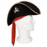 Çocuk Boy Kadife Jack Sparrow Korsan Şapkası 45x16 cm - Görsel 2
