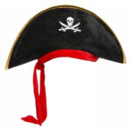 Çocuk Boy Kadife Jack Sparrow Korsan Şapkası 45x16 cm - Görsel 3