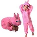 Pembe Polar Çocuk Tavşan Kostümü - 2-3 Yaş (80 cm)