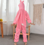 Pembe Polar Çocuk Tavşan Kostümü - 4-5 Yaş (100 cm) - Görsel 3