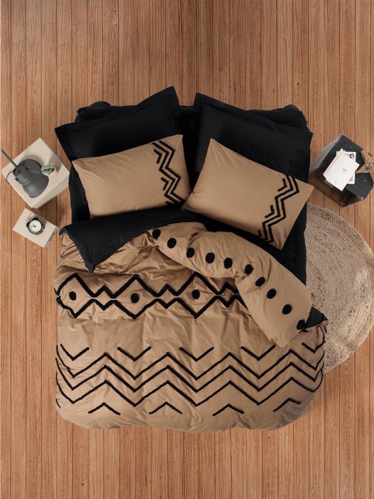 cotton-box-puf-nakisli-ranforce-cift-kisilik-nevresim-takimi-lia-kiremit-bej-11592.jpg Elio Bakır Siyah Puff Nakışlı Nevresim Takımı - Görsel 1