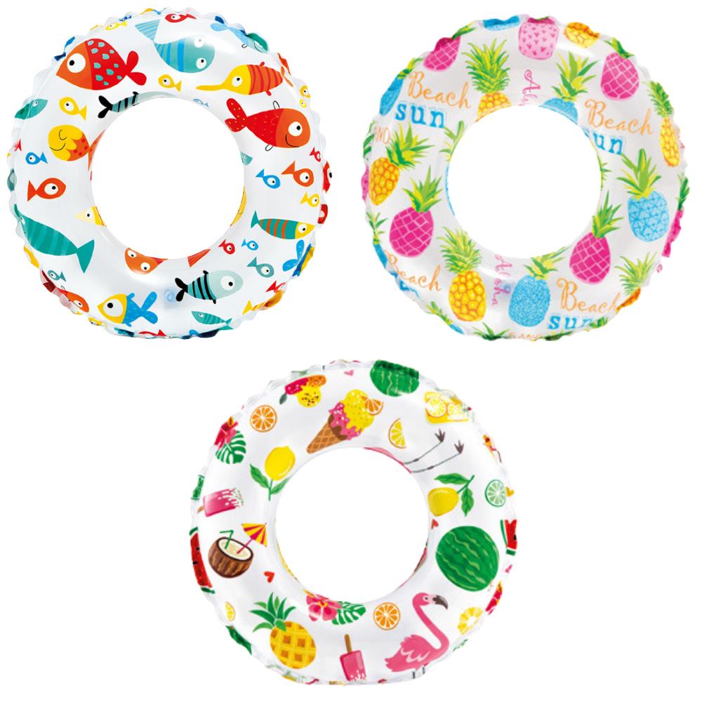 desenli-luks-simit-51-cm-intex-59230-29379.jpg Intex Desenli Lüks Can Simidi - 51 cm Çocuk Deniz Simidi - Görsel 1
